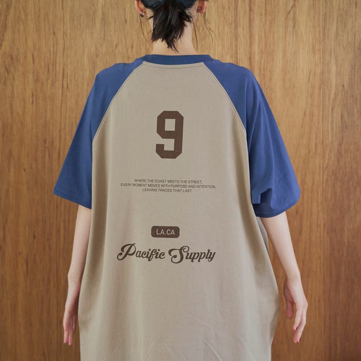 【汗染み軽減】アソートナンバリングロゴプリント ラグランTシャツワンピース | coen【women】 | 詳細画像17 
