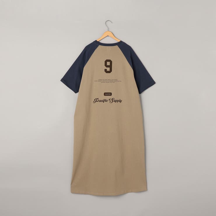 【汗染み軽減】アソートナンバリングロゴプリント ラグランTシャツワンピース | coen【women】 | 詳細画像27 