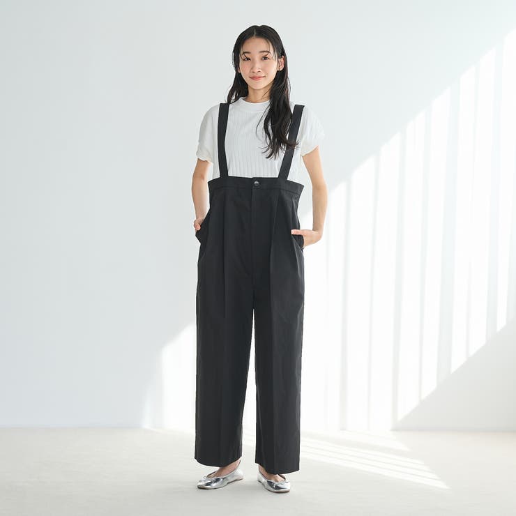 コットンナイロンサロペット | coen【women】 | 詳細画像2 