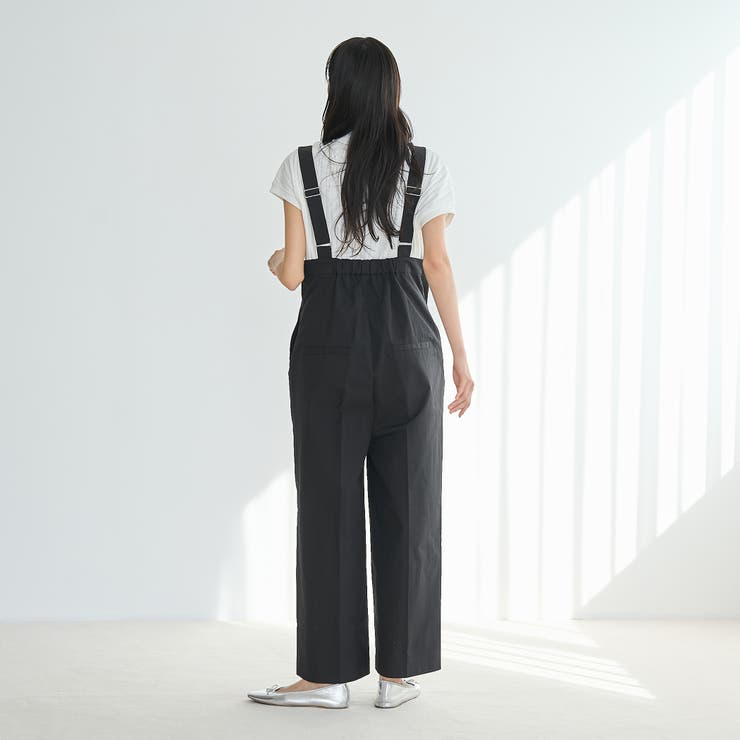 コットンナイロンサロペット | coen【women】 | 詳細画像4 