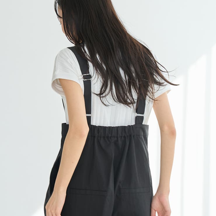 コットンナイロンサロペット | coen【women】 | 詳細画像6 