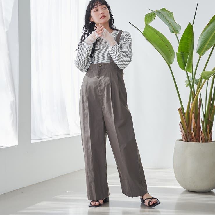 OLIVE | コットンナイロンサロペット | coen【women】