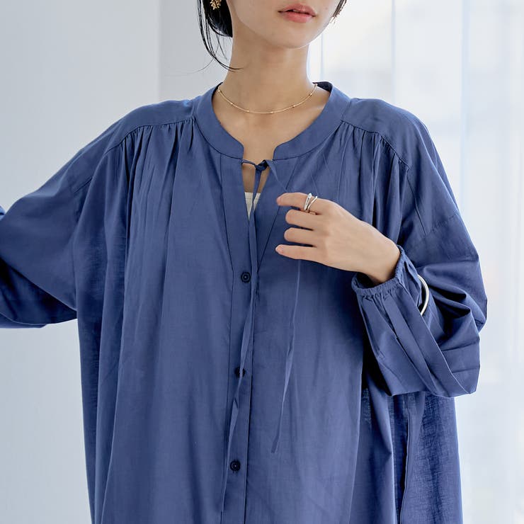 MARKET（マーケット）マエアキギャザー シャツ ワンピース | coen【women】 | 詳細画像10 