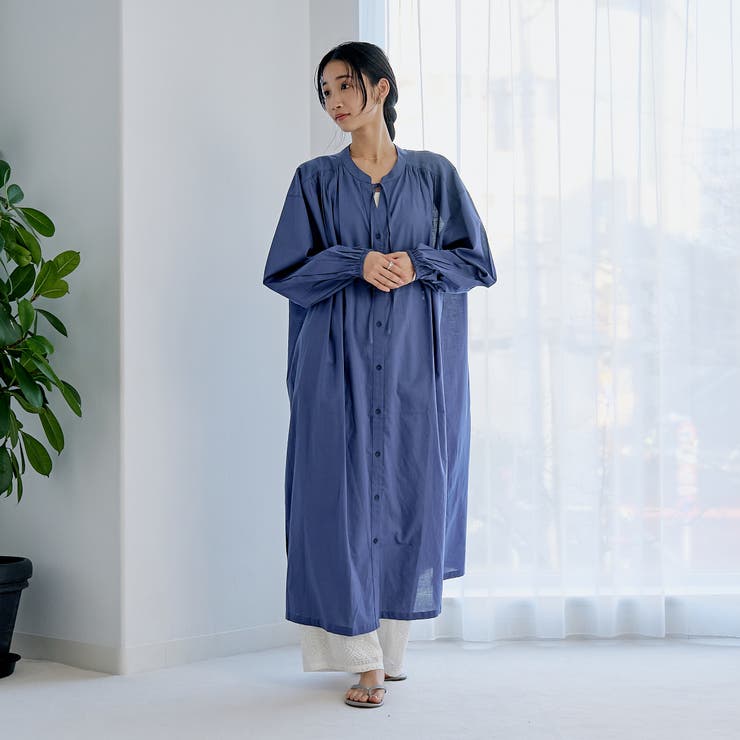 MARKET（マーケット）マエアキギャザー シャツ ワンピース | coen【women】 | 詳細画像6 