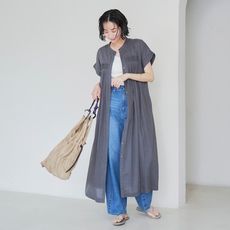 MARKET（マーケット）タック前開きワンピース | coen【women】 | 詳細画像11 