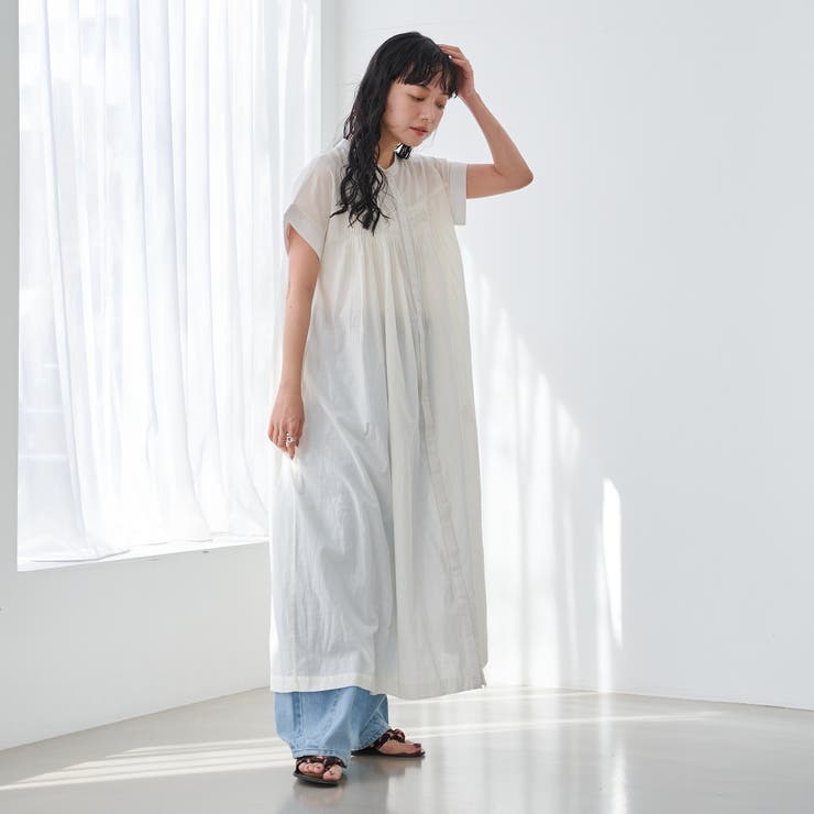 MARKET（マーケット）タック前開きワンピース | coen【women】 | 詳細画像3 