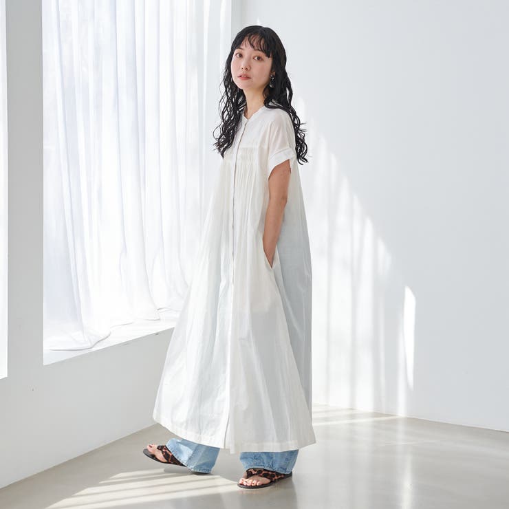 MARKET（マーケット）タック前開きワンピース | coen【women】 | 詳細画像4 