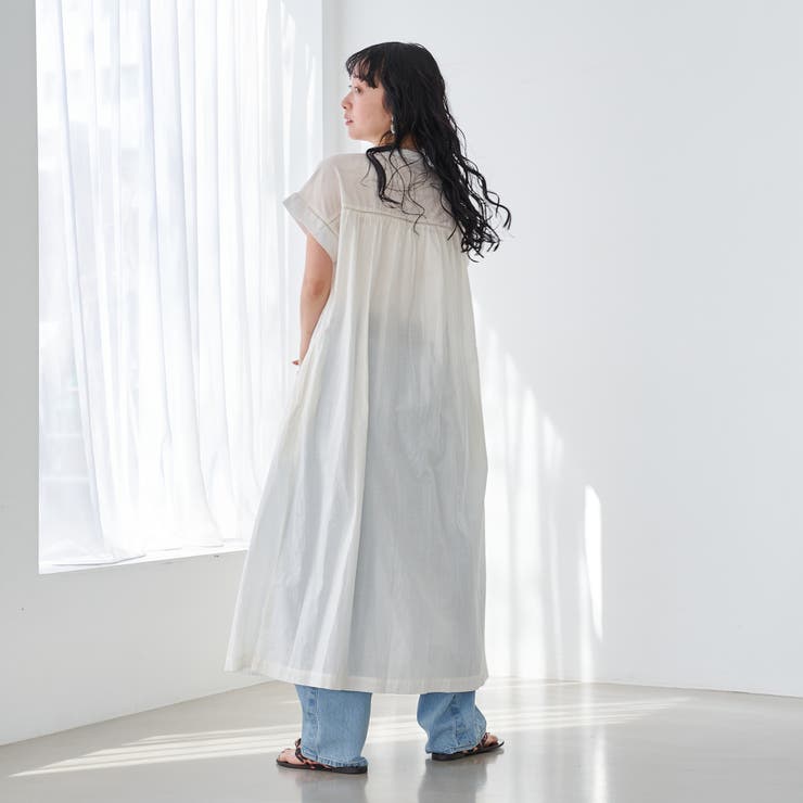 MARKET（マーケット）タック前開きワンピース | coen【women】 | 詳細画像5 