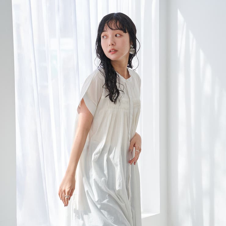 MARKET（マーケット）タック前開きワンピース | coen【women】 | 詳細画像7 