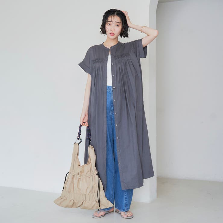 MARKET（マーケット）タック前開きワンピース | coen【women】 | 詳細画像8 