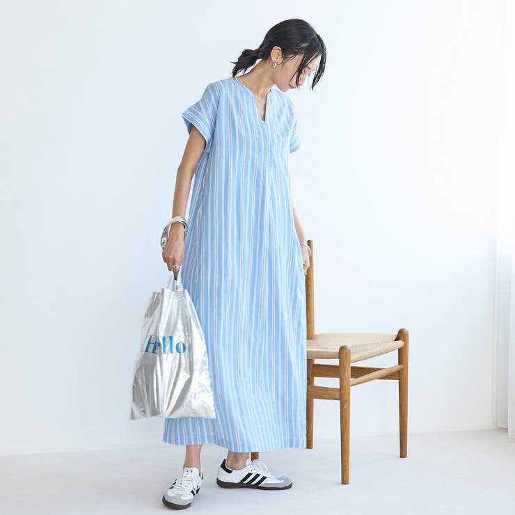 【正規販売店】 MARKET(マーケット)スキッパー ワンピース[品番:COEW0006949 服&ファッション小物