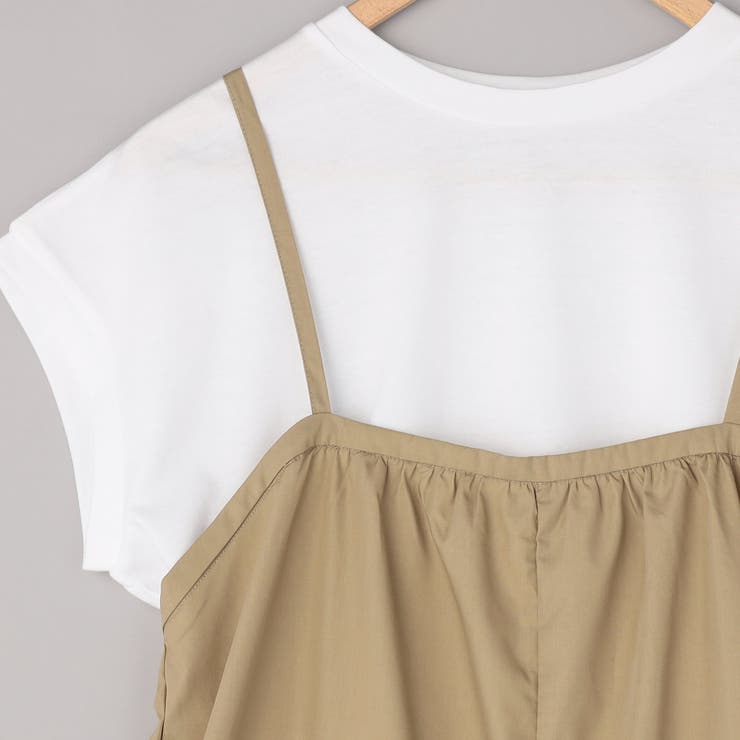 【セットアイテム】フレンチスリーブ Tシャツ＆ギャザーサロペット セット | coen【women】 | 詳細画像27 