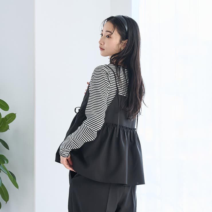 リネンライクキャミソールセットアップ[品番：COEW0006922]｜coen