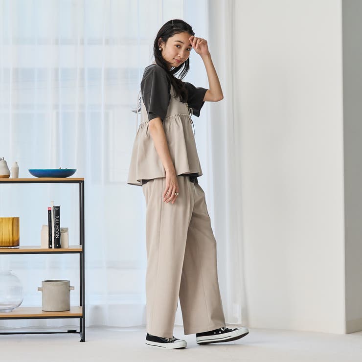 【Coralist】Limelight セットアップ トップ＆リネンパンツ セ FREAK'S STORE パンツ リネンタッチ キャミ セットアップ