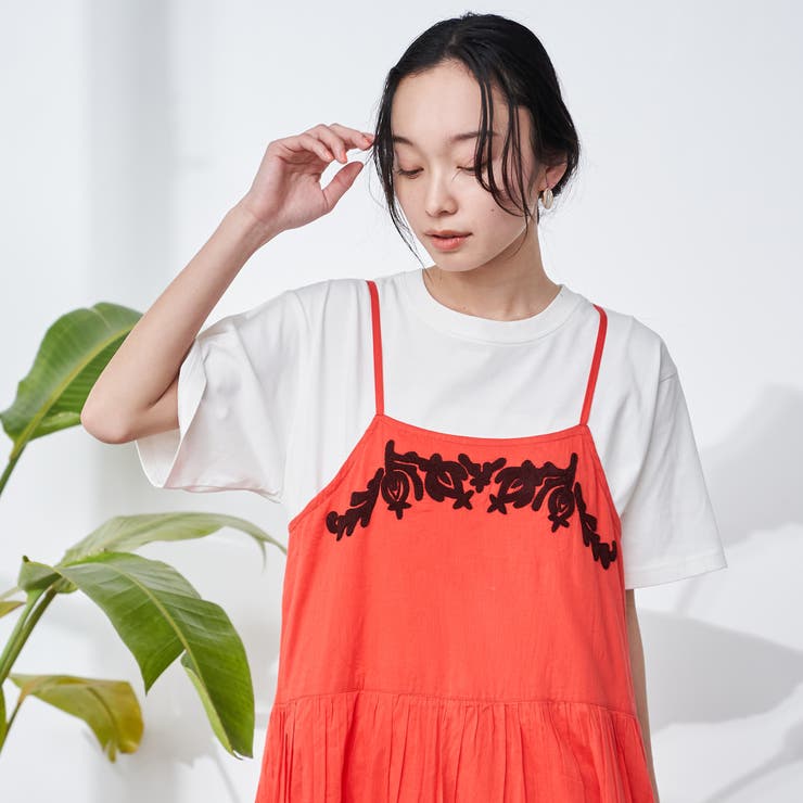 【Lipa別注】 モチーフ刺繍キャミワンピース | coen【women】 | 詳細画像12 