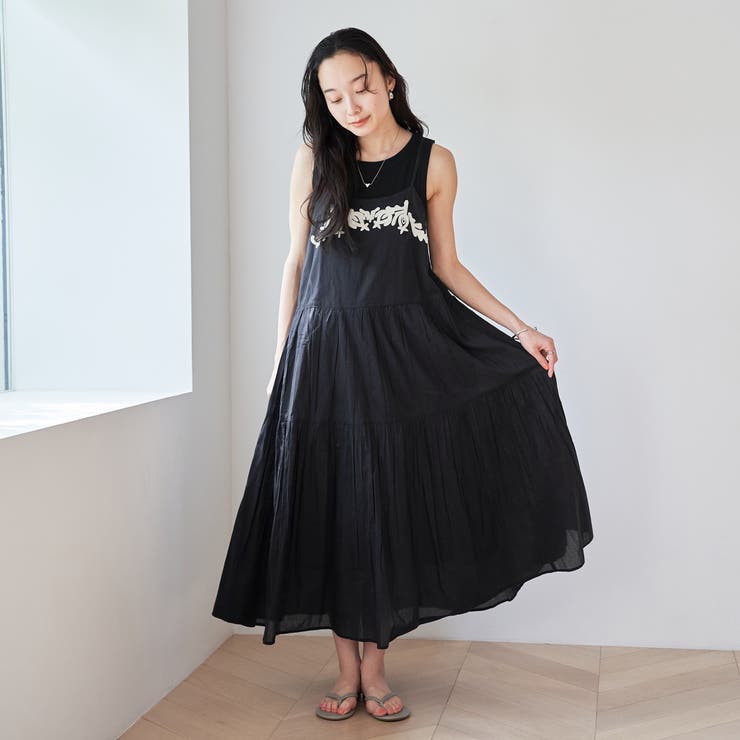 【Lipa別注】 モチーフ刺繍キャミワンピース | coen【women】 | 詳細画像2 