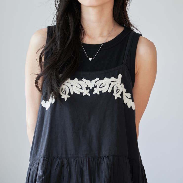 【Lipa別注】 モチーフ刺繍キャミワンピース | coen【women】 | 詳細画像7 