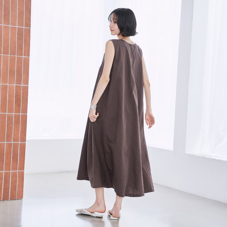 リネンライクフレアワンピース | coen【women】 | 詳細画像10 
