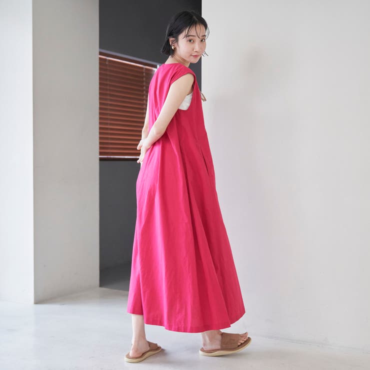 リネンライクフレアワンピース | coen【women】 | 詳細画像13 