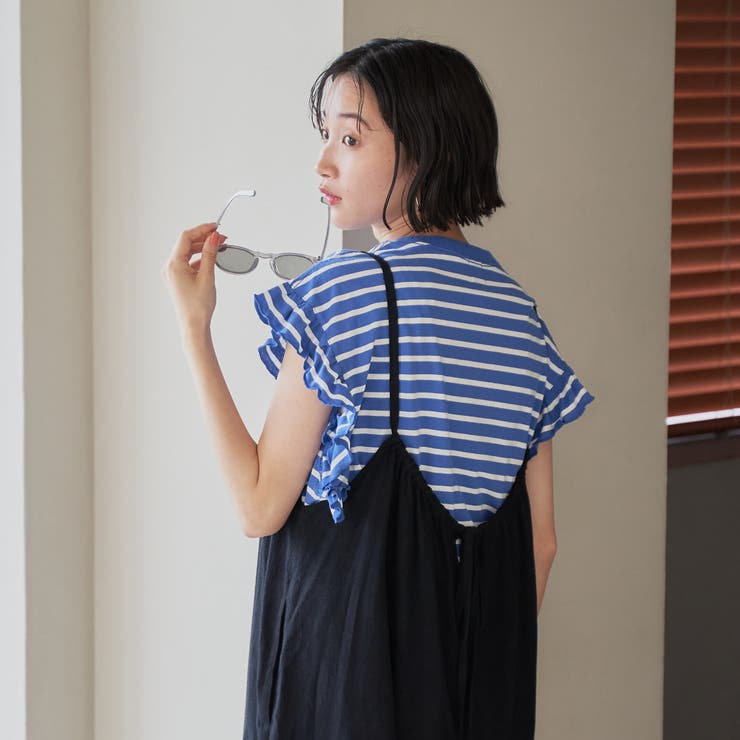涼感強撚サンドサロペットパンツ | coen【women】 | 詳細画像6 