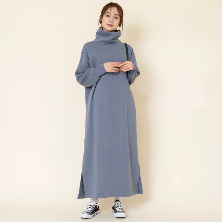 Cvc裏起毛サイドスリットタートルマキシワンピース 品番 Coew Coen Women コーエン のレディースファッション通販 Shoplist ショップリスト