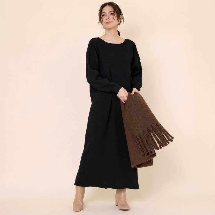 静電気防止機能付き Web限定 ミラノリブロングワンピース 品番 Coew Coen Women コーエン のレディースファッション通販 Shoplist ショップリスト