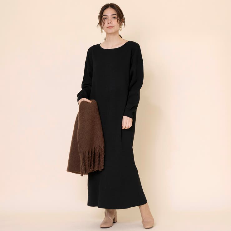 静電気防止機能付き Web限定 ミラノリブロングワンピース 品番 Coew Coen Women コーエン のレディースファッション通販 Shoplist ショップリスト