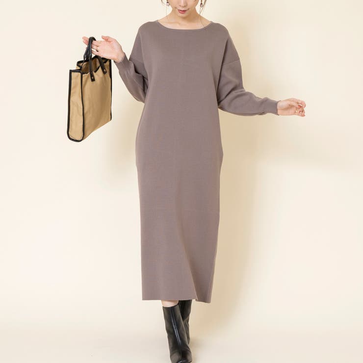 静電気防止機能付き Web限定 ミラノリブロングワンピース 品番 Coew Coen Outlet コーエンアウトレット のレディースファッション通販 Shoplist ショップリスト