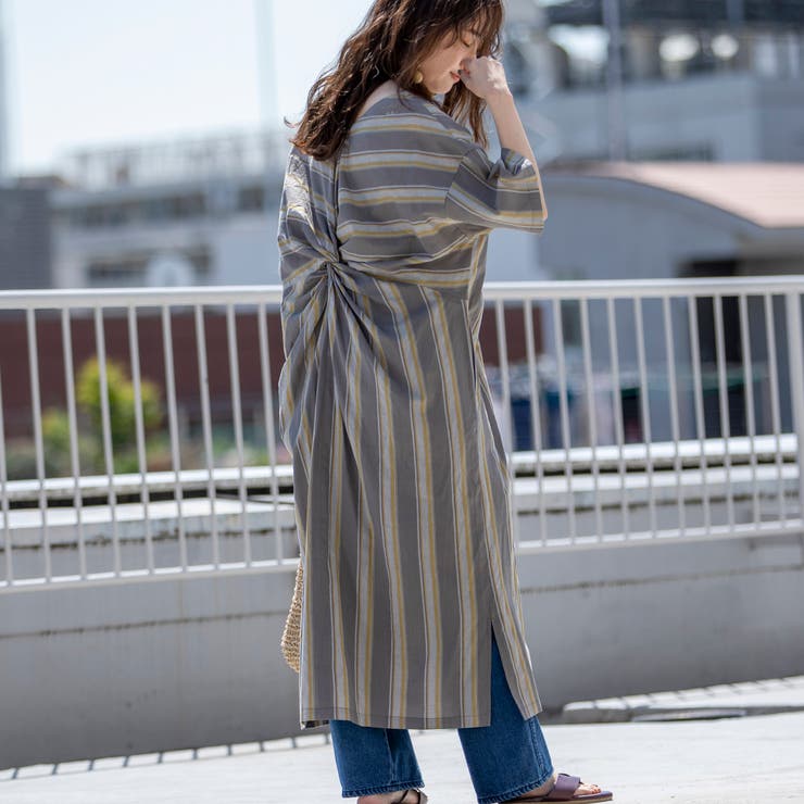 2wayバックツイストストライプワンピース 品番 Coew Coen Women コーエン のレディースファッション通販 Shoplist ショップリスト