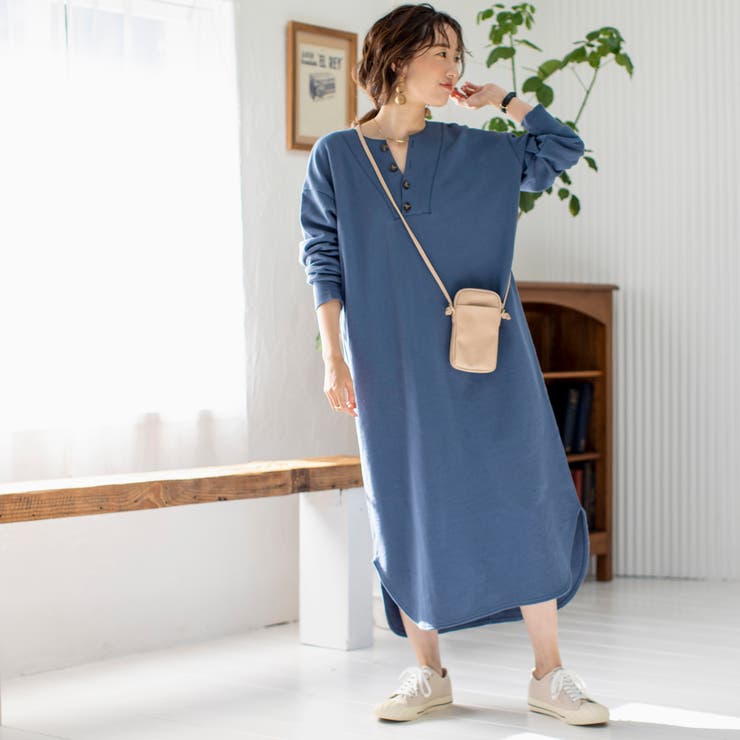 オーガニックusaコットン裏毛ワンピース ロングワンピース マキシワンピース 品番 Coew Coen Women コーエン のレディースファッション通販 Shoplist ショップリスト