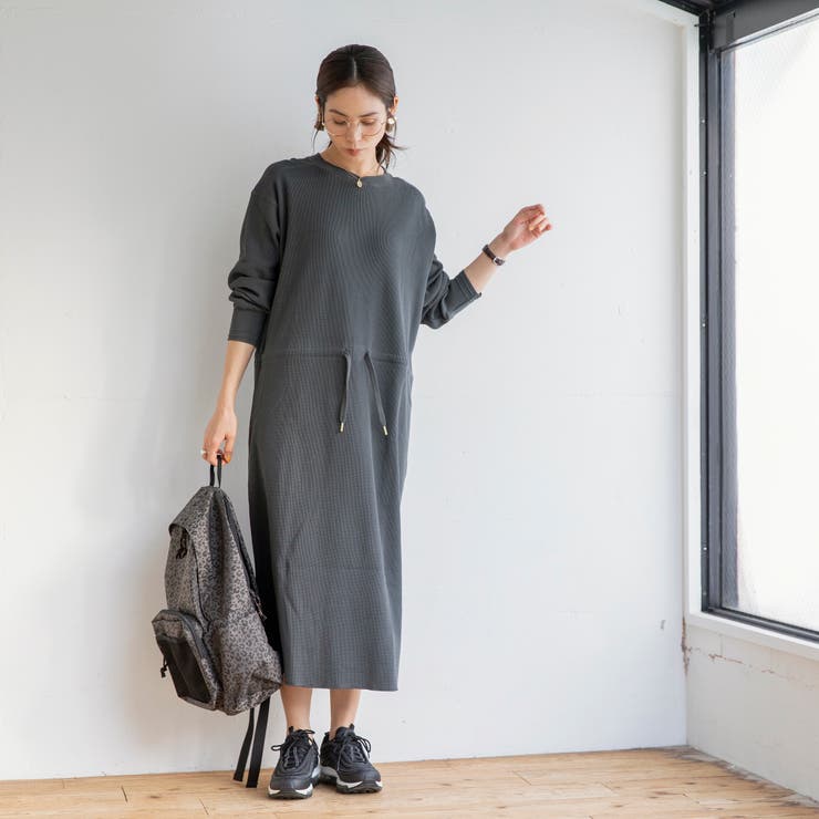2wayウエストブラウジングワッフルワンピース 品番 Coew Coen Women コーエン のレディースファッション通販 Shoplist ショップリスト
