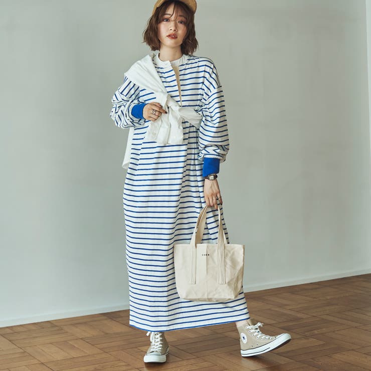 ボーダーバンドカラーラガーワンピース 品番 Coew Coen Women コーエン のレディースファッション通販 Shoplist ショップリスト