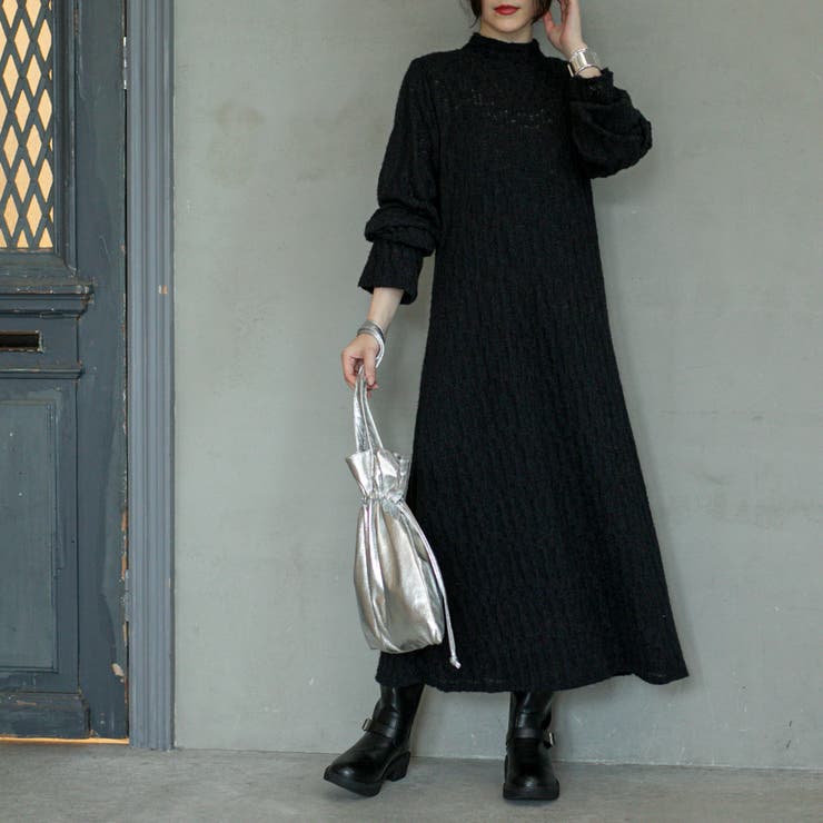 ハイネック起毛レースワンピース[品番：COEW0004921]｜coen【women