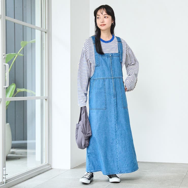 ジップデニムジャンパースカート[品番：COEW0005138]｜coen【women