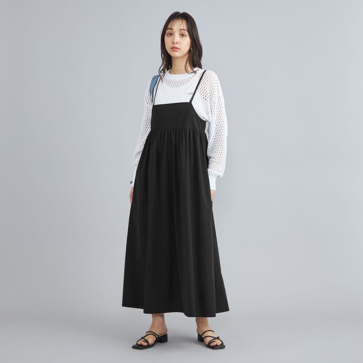 BLACK | キリュウゾメギャザーキャミワンピース | coen【women】