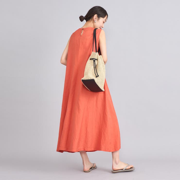 接触冷感リネンレーヨンフレアワンピース | coen【women】 | 詳細画像8 