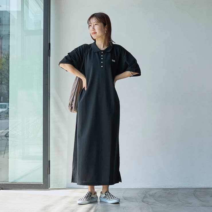 KOCHÉ カラーブロック ポロワンピース（WEB限定カラーあり】ポロ