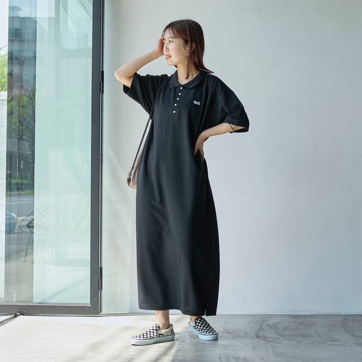 極美品✨ANAYI カノコメッシュポロ ワンピース 4．6万 ANAYI - 極美