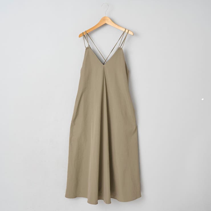 BEIGE | ポリツイルダブルストラップキャミワンピース | coen【women】