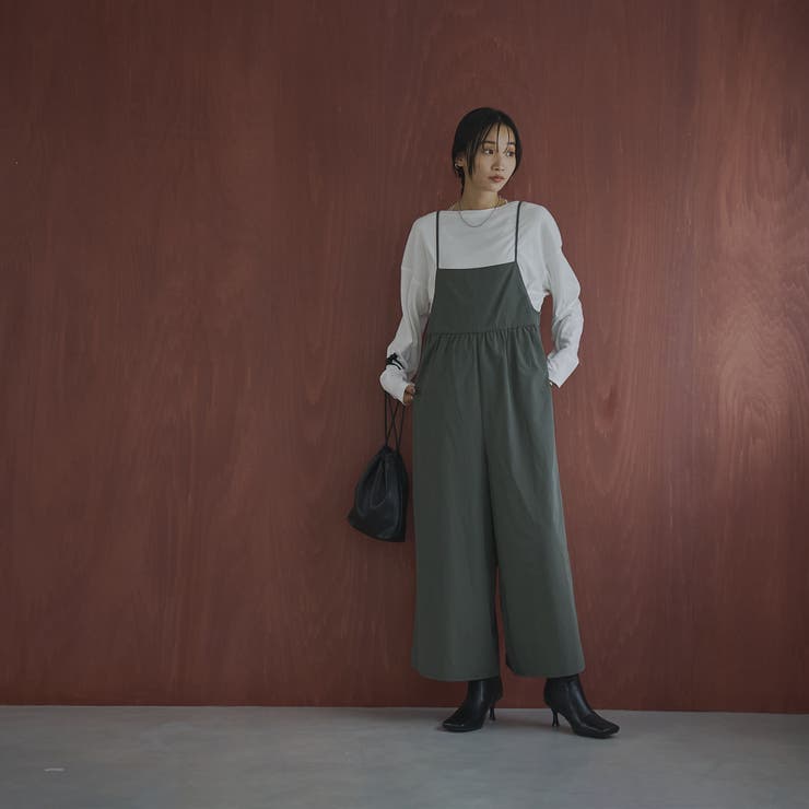 【2セットアイテム】ロングスリーブT&ギャザーサロペット | coen【women】 | 詳細画像2 