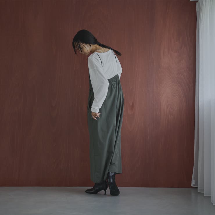 【2セットアイテム】ロングスリーブT&ギャザーサロペット | coen【women】 | 詳細画像4 