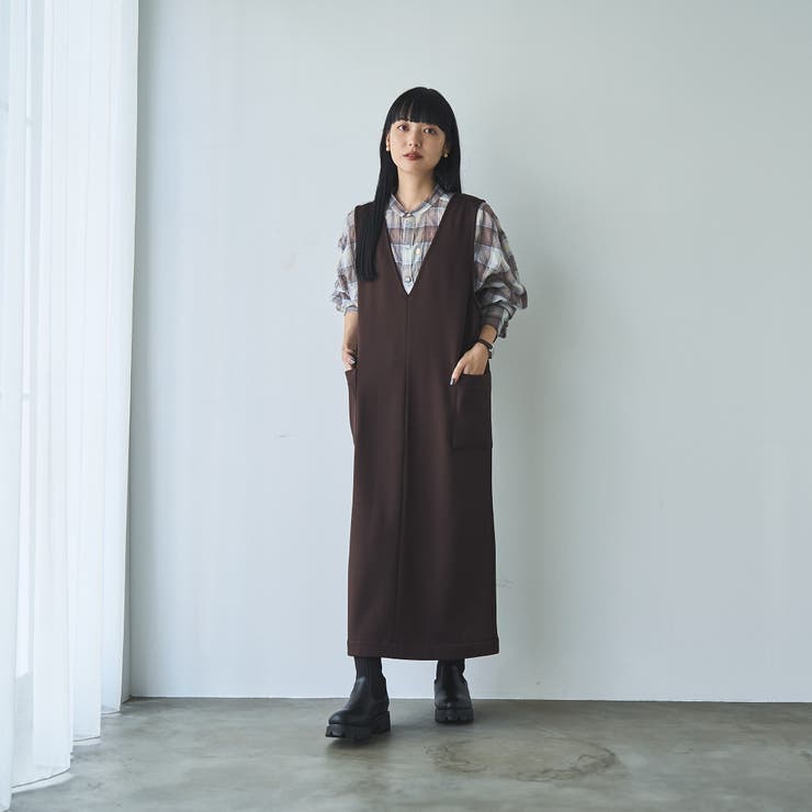 REVERSEWARMVネックジャンパースカート | coen【women】 | 詳細画像10 