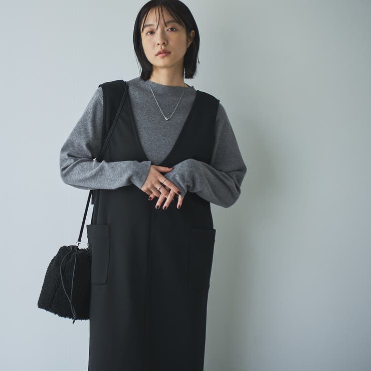 REVERSEWARMVネックジャンパースカート | coen【women】 | 詳細画像11 