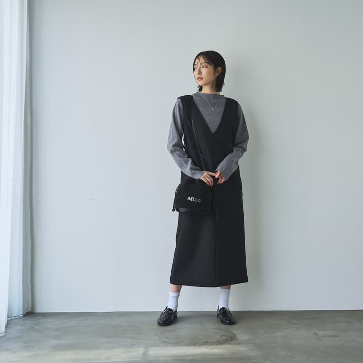 REVERSEWARMVネックジャンパースカート | coen【women】 | 詳細画像13 