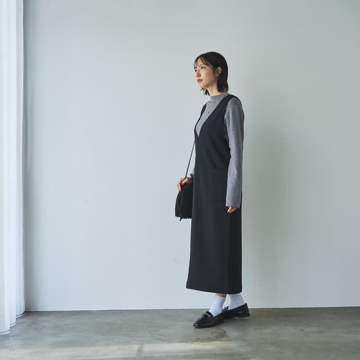 REVERSEWARMVネックジャンパースカート | coen【women】 | 詳細画像15 