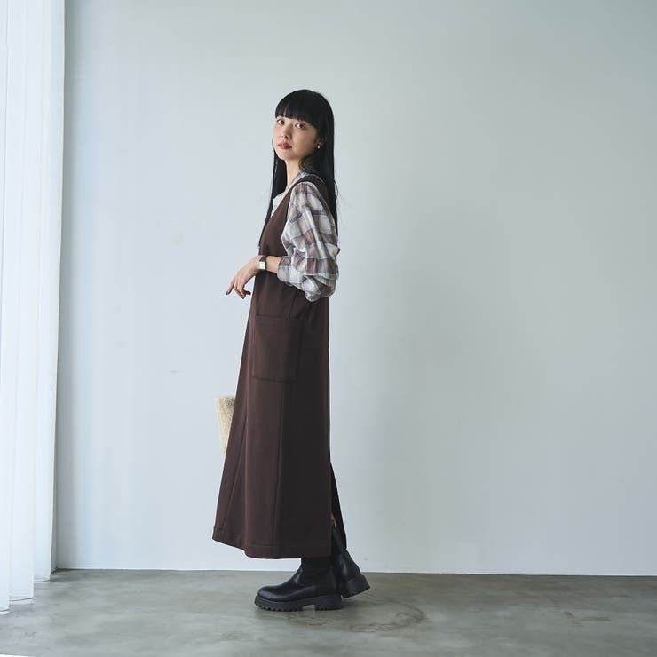REVERSEWARMVネックジャンパースカート | coen【women】 | 詳細画像7 
