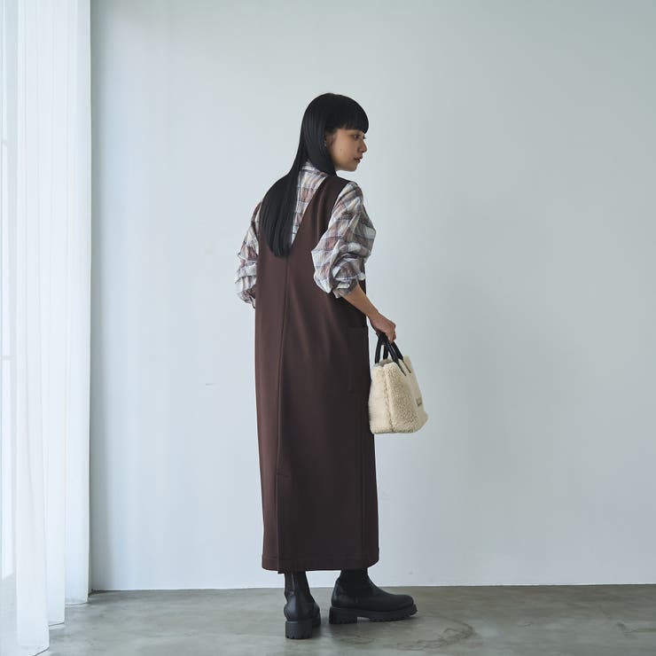 REVERSEWARMVネックジャンパースカート | coen【women】 | 詳細画像8 