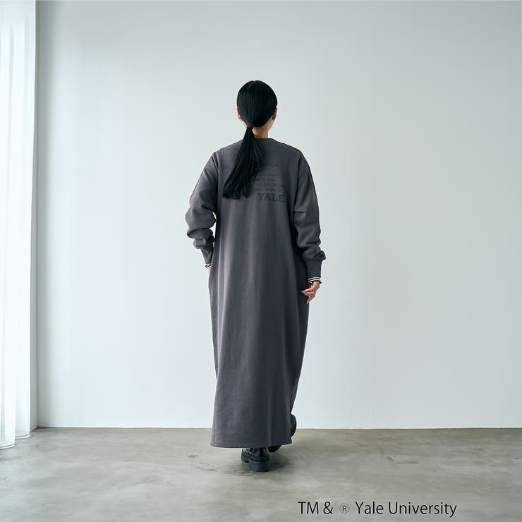 YALE別注ロゴプリントハーフジップワンピース | coen【women】 | 詳細画像14 