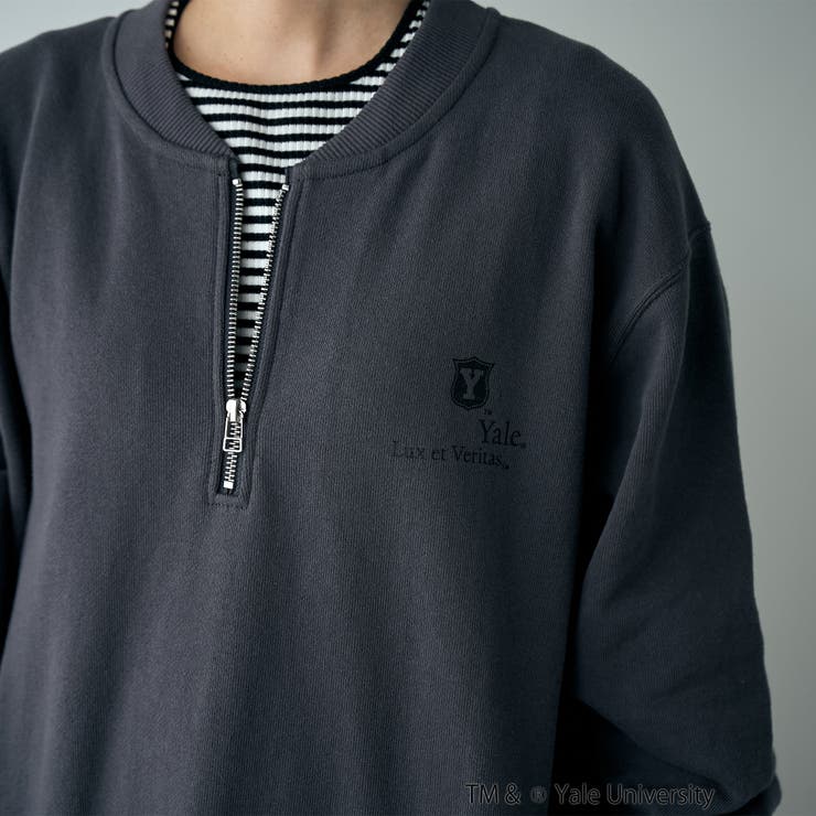 YALE別注ロゴプリントハーフジップワンピース | coen【women】 | 詳細画像20 