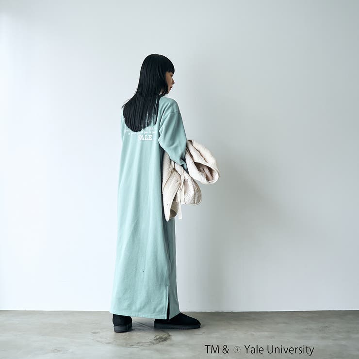 YALE別注ロゴプリントハーフジップワンピース | coen【women】 | 詳細画像22 